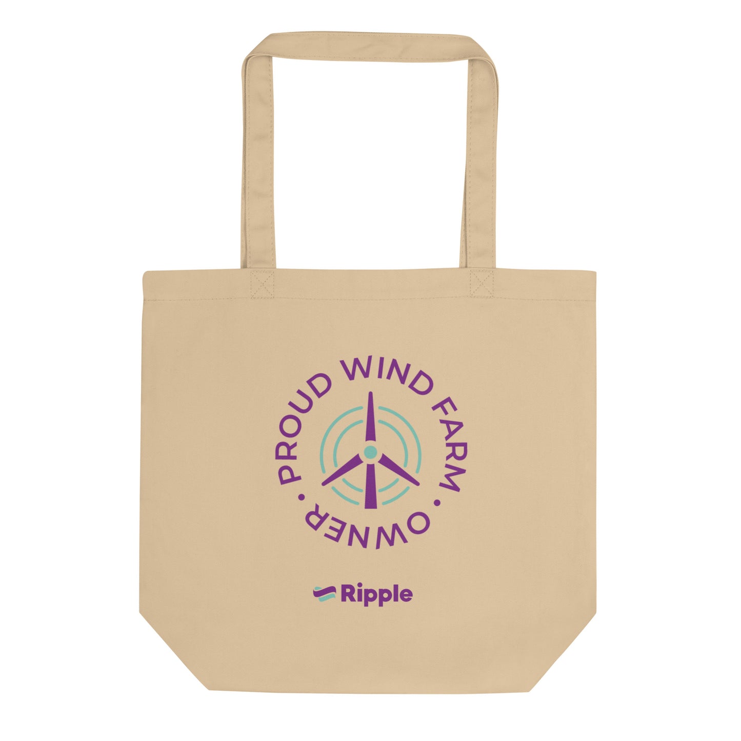 Proud wind farm owner eco tote bag