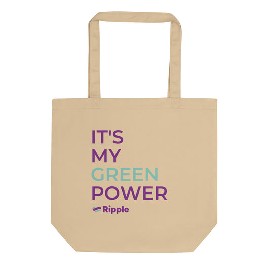 'It's my green power' eco tote bag
