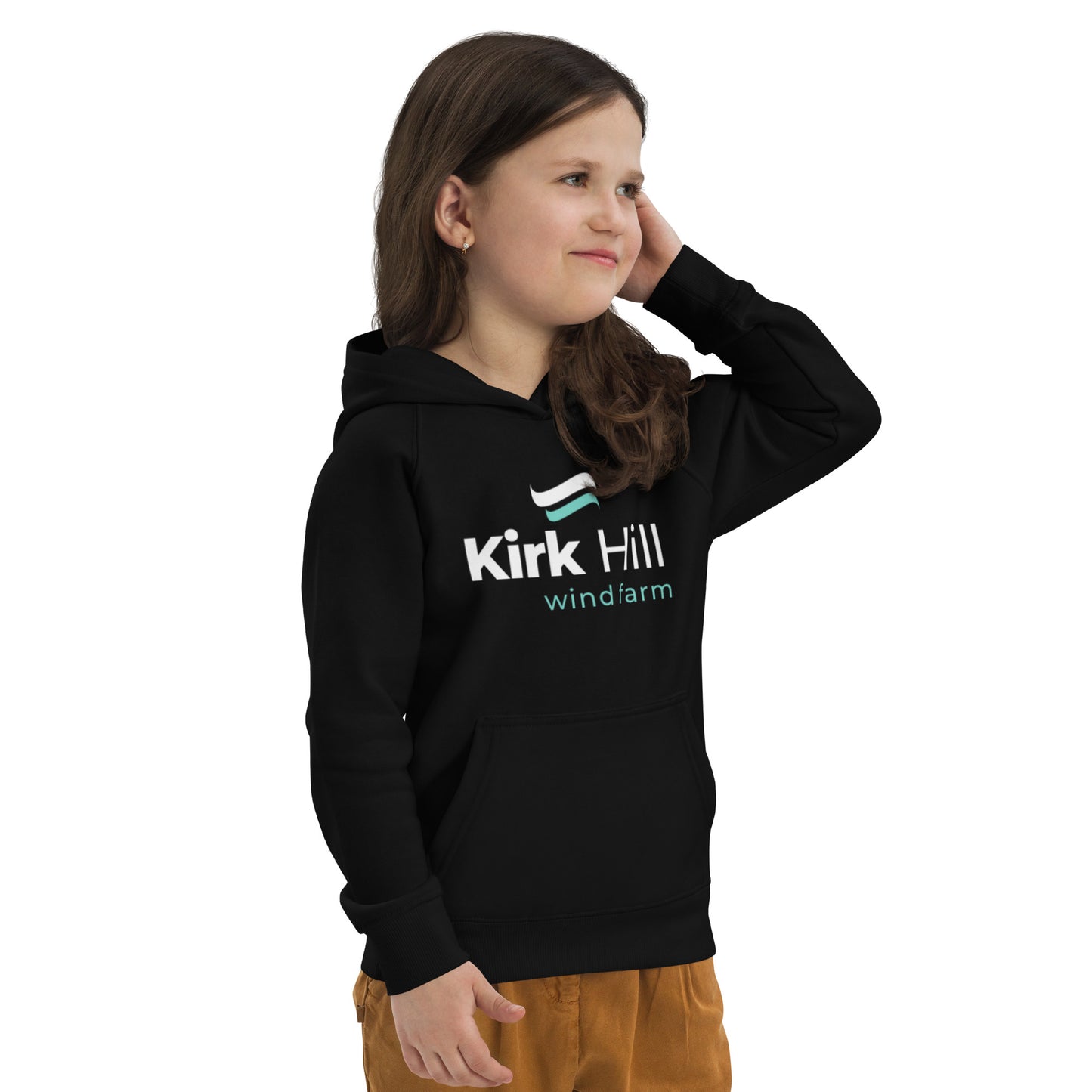 Kirk Hill kids eco hoodie black