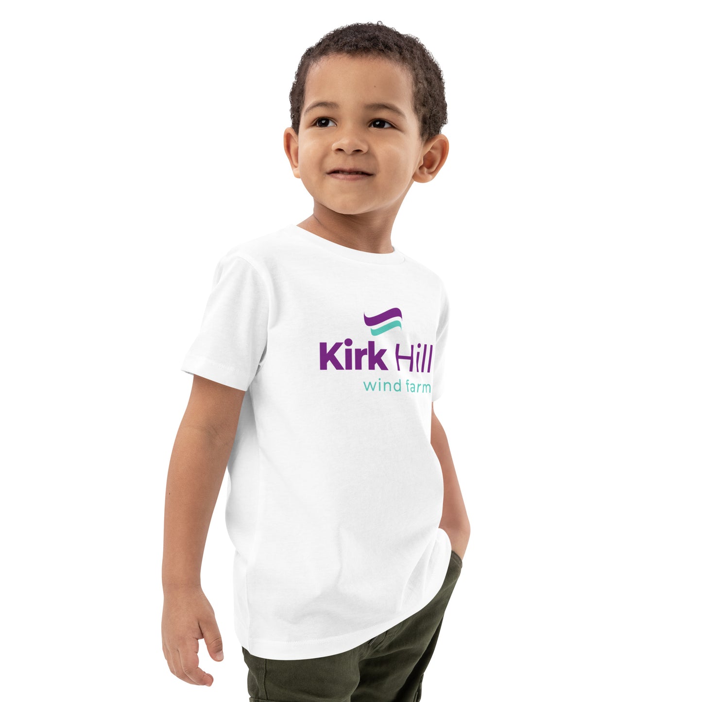 Kirk Hill kids organic t-shirt white
