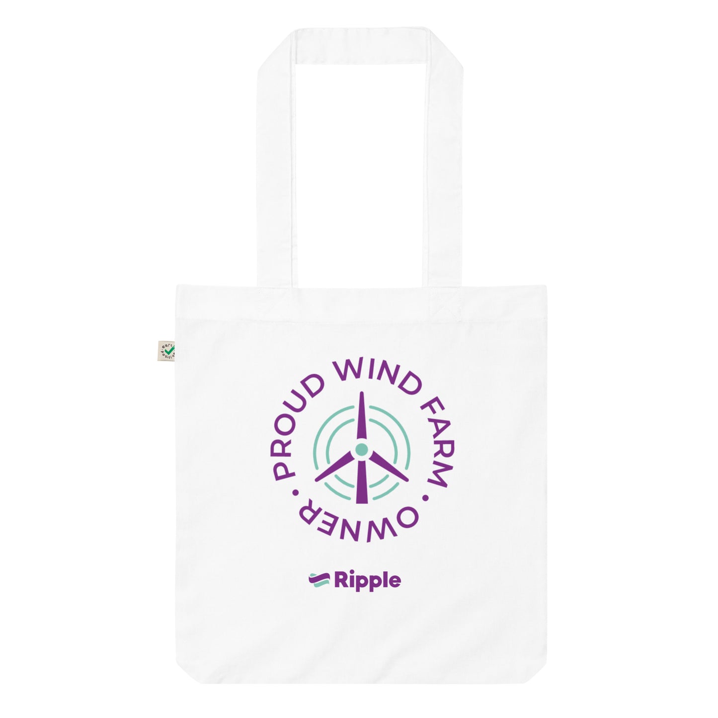 Proud wind farm owner organic tote bag