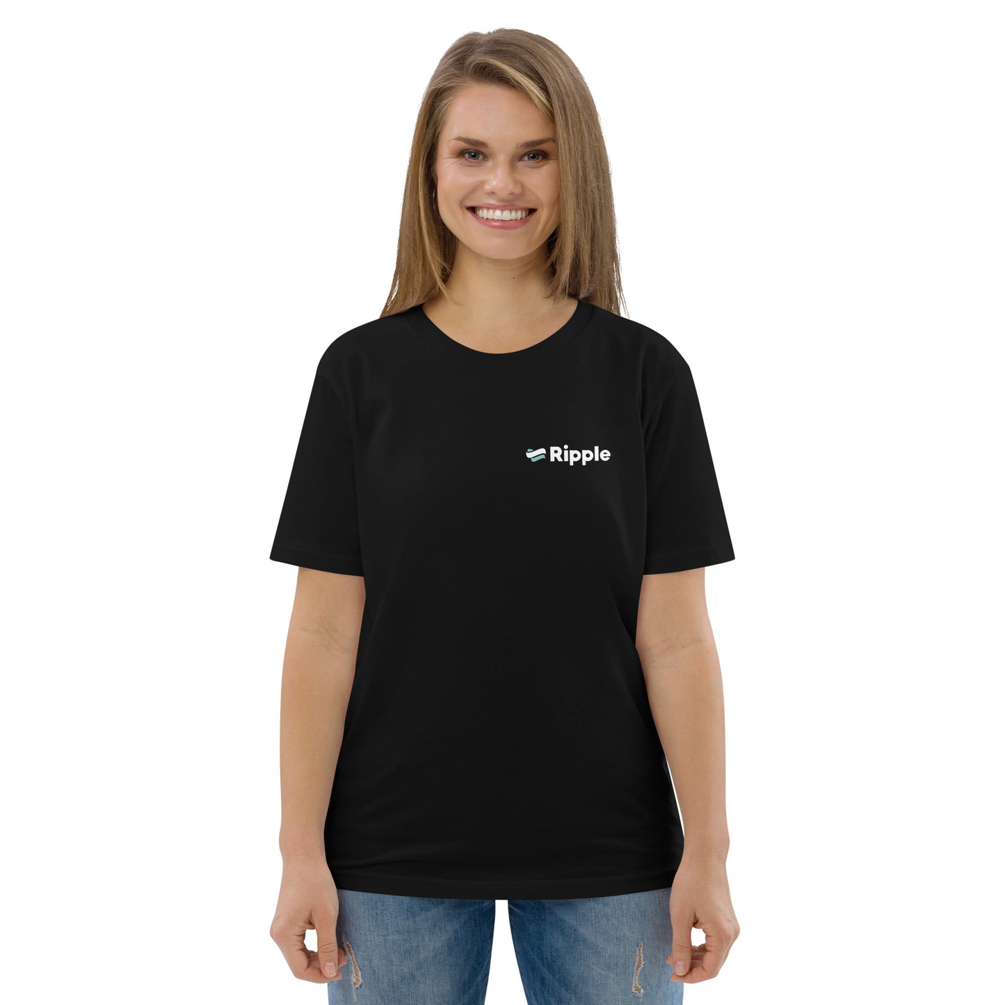 Ripple logo unisex t-shirt black